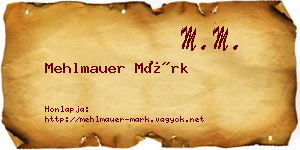 Mehlmauer Márk névjegykártya